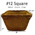 Cowpots CowPots # 12 Square Pot - 10 pots #12 Sq (10)